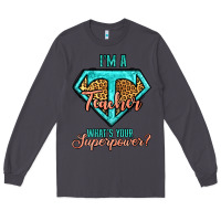 Smoke i'm a teacher what's your superpower leopard Long Sleeve Tee - Jasminsmagicworld