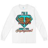 White i'm a teacher what's your superpower leopard Long Sleeve Tee - Jasminsmagicworld