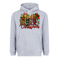 Heather Grey merry Christmas Heavyweight Hoodie - Jasminsmagicworld