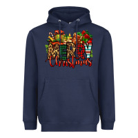Navy merry Christmas Heavyweight Hoodie - Jasminsmagicworld
