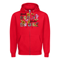 Red kinda boujee kinda broke Zipper Hoodie - MaliasSmallBusiness