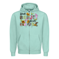 Seafoam kinda boujee kinda broke Zipper Hoodie - MaliasSmallBusiness