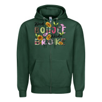 Sports Green kinda boujee kinda broke Zipper Hoodie - MaliasSmallBusiness