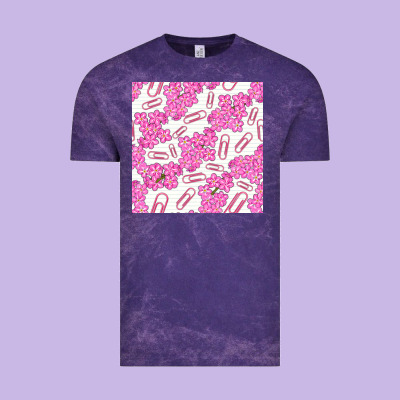 Floral School Seamless Pattern Vintage Tee Designed By Bundleandbundleshop