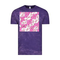 Cloud Purple floral school seamless pattern Vintage Tee - BundleAndBundleShop
