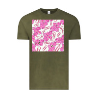 Vintage Olive floral school seamless pattern Vintage Tee - BundleAndBundleShop