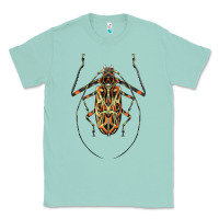 Seafoam Acrocinus Beetle Illustrations Classic Tee - LillyAllenDesigns
