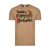 Vintage Coffee santa's favorite firefighter Vintage Tee - AdoDesignShop