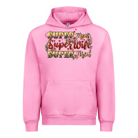 Fuchsia Pink Super mom super wife super tired Urban Hoodie - CowGirlArtShop