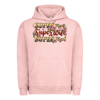 Pigment Salmon Super mom super wife super tired Urban Hoodie - CowGirlArtShop