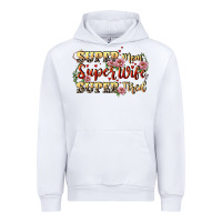 White Super mom super wife super tired Urban Hoodie - CowGirlArtShop