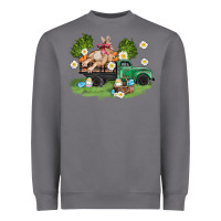 Storm easter truck with bunny Heavyweight Sweatshirt - AdoDesignShop
