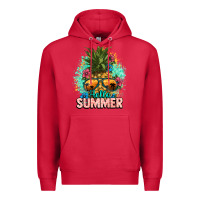 Cardinal Hello summer pineapple Premium Hoodie - NancyCooperArtShop