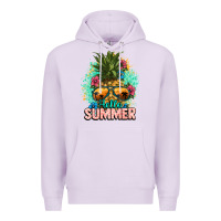 Hello Summer Pineapple Premium Hoodie | Teevron