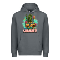 Rock Hello summer pineapple Premium Hoodie - NancyCooperArtShop