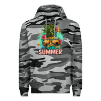 Slate Camo Hello summer pineapple Premium Hoodie - NancyCooperArtShop