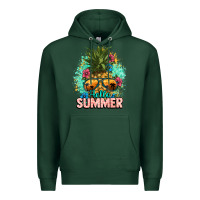 Sports Green Hello summer pineapple Premium Hoodie - NancyCooperArtShop