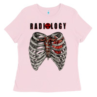 Bubblegum Pink Radiology Ladies Tee - RanaPortraitStore