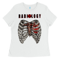 White Radiology Ladies Tee - RanaPortraitStore
