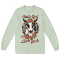 Matcha just a girl who loves goats Long Sleeve Tee - Jasminsmagicworld