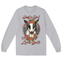Moon Dust just a girl who loves goats Long Sleeve Tee - Jasminsmagicworld
