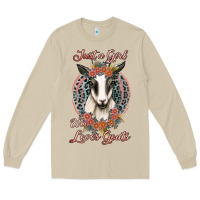 Mushroom just a girl who loves goats Long Sleeve Tee - Jasminsmagicworld