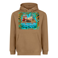 Toasted Coconut teachers change the world mousepad Heavyweight Hoodie - BarkalooDesign