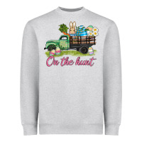 Heather Grey easter on the hunt Heavyweight Sweatshirt - AdoDesignShop