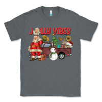Charcoal Heather Jolly Vibes Classic Tee - CowhideDigitalArt