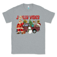 Heather Grey Jolly Vibes Classic Tee - CowhideDigitalArt