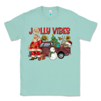 Seafoam Jolly Vibes Classic Tee - CowhideDigitalArt