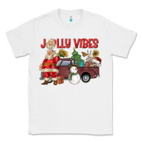 White Jolly Vibes Classic Tee - CowhideDigitalArt