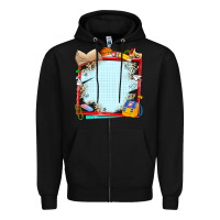 Black school your text here Zipper Hoodie - NancyCooperArtShop