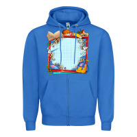 True Royal school your text here Zipper Hoodie - NancyCooperArtShop