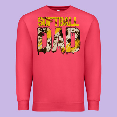Softball Dad Premium Sweatshirt Designed By Bettercallsaul