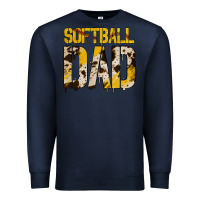 Navy Softball Dad Premium Sweatshirt - Bettercallsaul