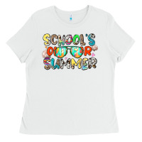 White school's out for summer Ladies Tee - Zillion Design Studio