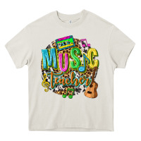 Cream music teacher Heavy Core Tee - texasbilliewilder