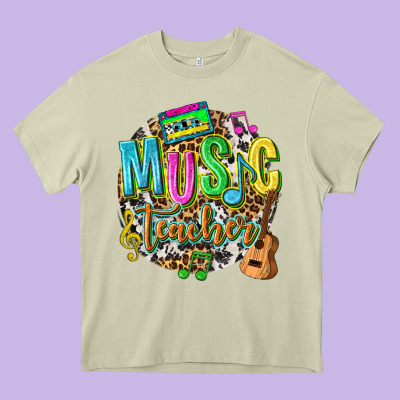 Music Teacher Heavy Core Tee Designed By Texasbilliewilder