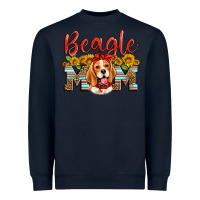 Navy beagle mom Heavyweight Sweatshirt - Artiststas