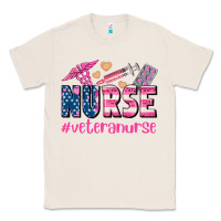 Natural veteran nurse Classic Tee - AdoDesignShop
