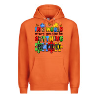 Carrot in a world where you can be anything be kind Premium Hoodie - JahusDesignShop