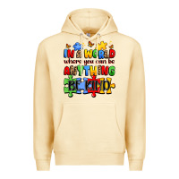 Pina Colada in a world where you can be anything be kind Premium Hoodie - JahusDesignShop