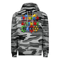 Slate Camo in a world where you can be anything be kind Premium Hoodie - JahusDesignShop