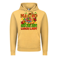 Vintage Mustard nacho average lunch lady  with nacho Vintage Hoodie - AdoDesignShop