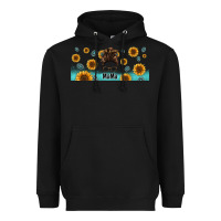 Black western mama messy bun Heavyweight Hoodie - Jasminsmagicworld