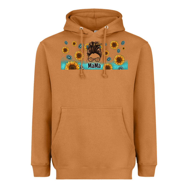 Western Mama Messy Bun Heavyweight Hoodie by Jasminsmagicworld | Teevron