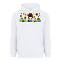 White western mama messy bun Heavyweight Hoodie - Jasminsmagicworld