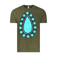 Vintage Olive gemstone Vintage Tee - JahusDesignShop