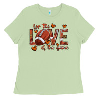 Matcha for the love of the game football Ladies Tee - texasbilliewilder